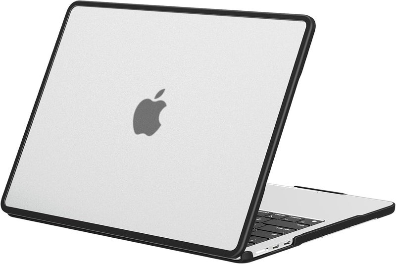 BlueSwan Anti-Cracking Hard Shell Case Compatible with MacBook Air 13 inch M4 M3 M2 2026 2025-2022 A3240 A3113 A2681, Drop Protection Soft TPU Bumper PC Base for Air 13.6 inch, Frosted Clear - Image 1